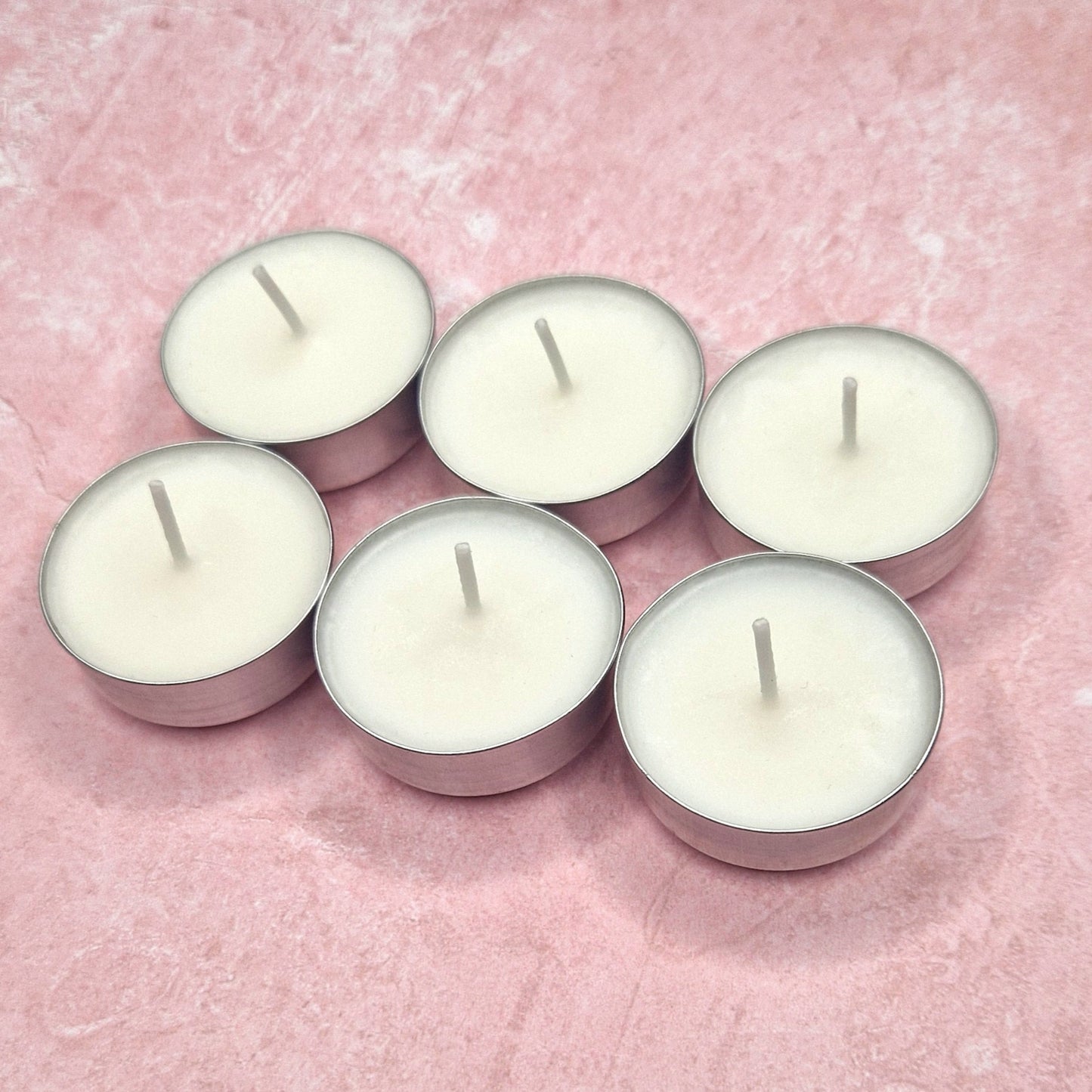 6 Natural Unfragranced Tealights